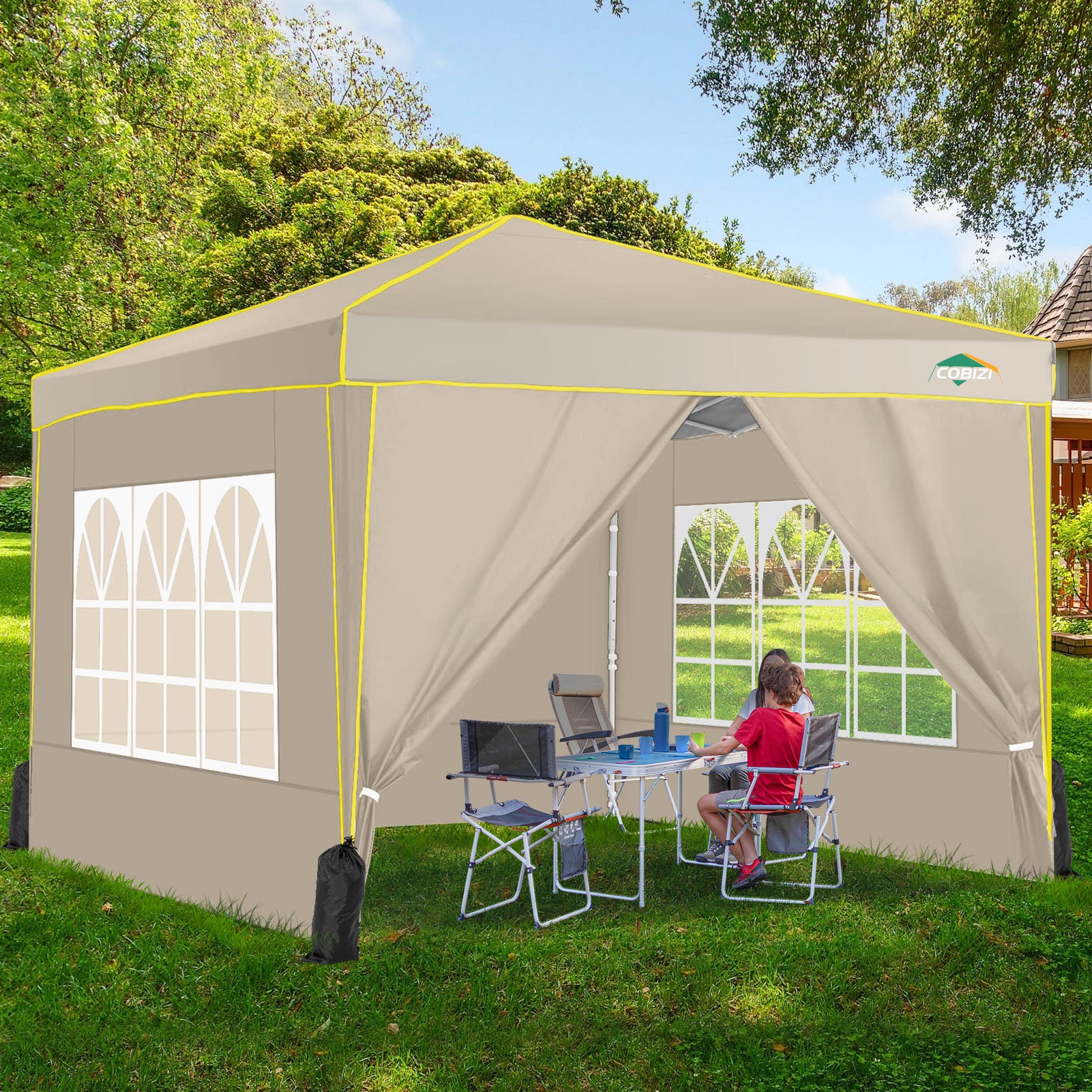 COBIZI 10'x10' Pop Up Outdoor Waterproof Commercial Canopy HZC47