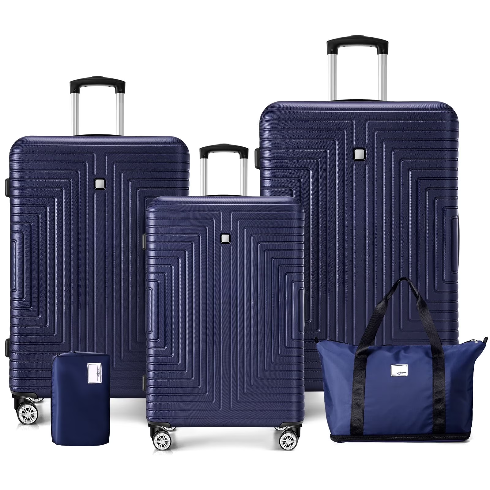 HOTEEL 3 Piece Hardside Luggage Set, TSA Lock, Lightweight Travel Cases with 360¡ãSpinner Wheels,Beige