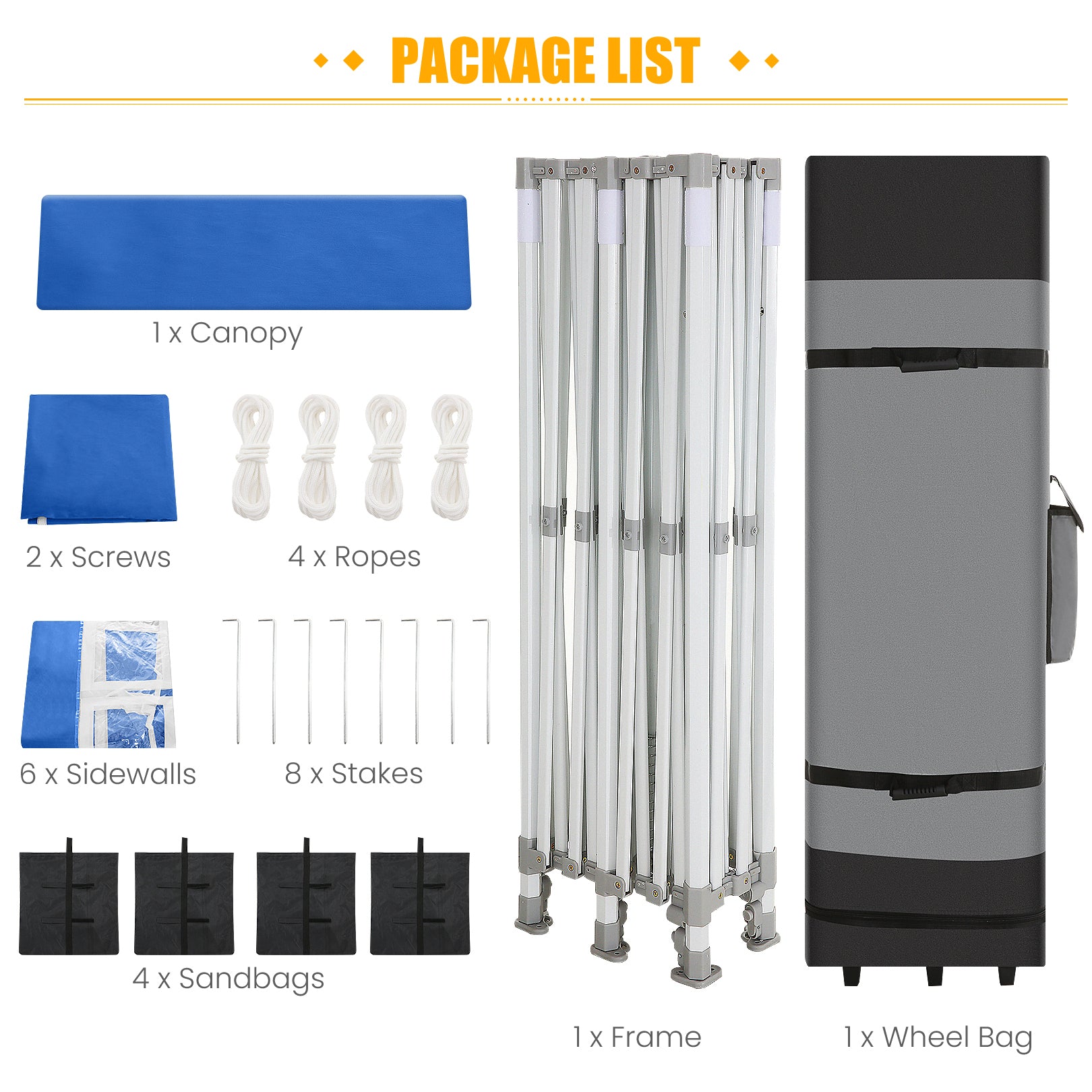 COBIZI 10x20 Pop Up Canopy Tent Heavy Duty with 6 Removable Sidewalls, Commercial Heavy Duty Pop Up Tent for Parties All Weather Waterproof and UV 50+ Wedding Tent with Roller Bag(Legs Upgraded)