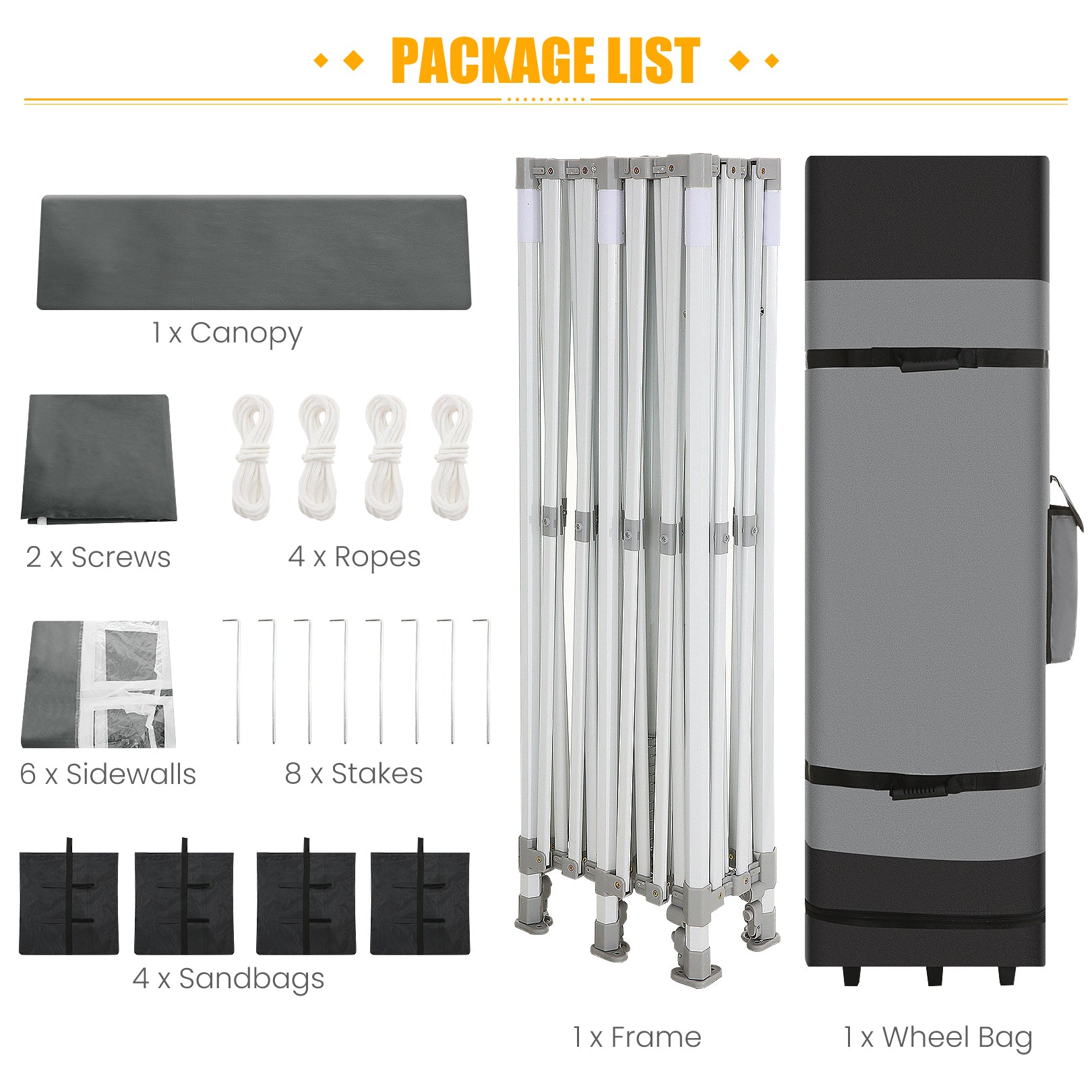 COBIZI 10x20 Pop Up Canopy Tent Heavy Duty with 6 Removable Sidewalls, Commercial Heavy Duty Pop Up Tent for Parties All Weather Waterproof and UV 50+ Wedding Tent with Roller Bag(Legs Upgraded)