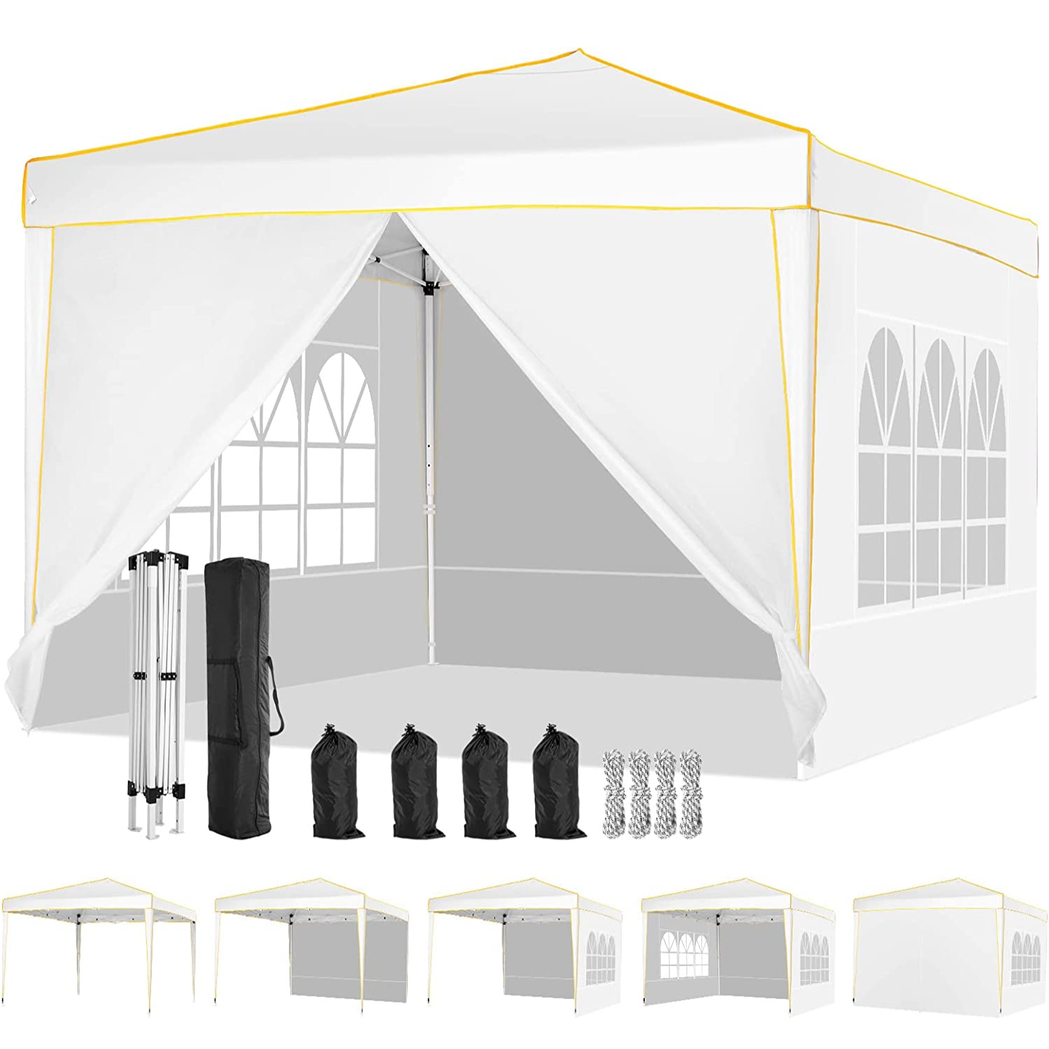 COBIZI 10'x10' Pop Up Outdoor Waterproof Commercial Canopy HZC000047