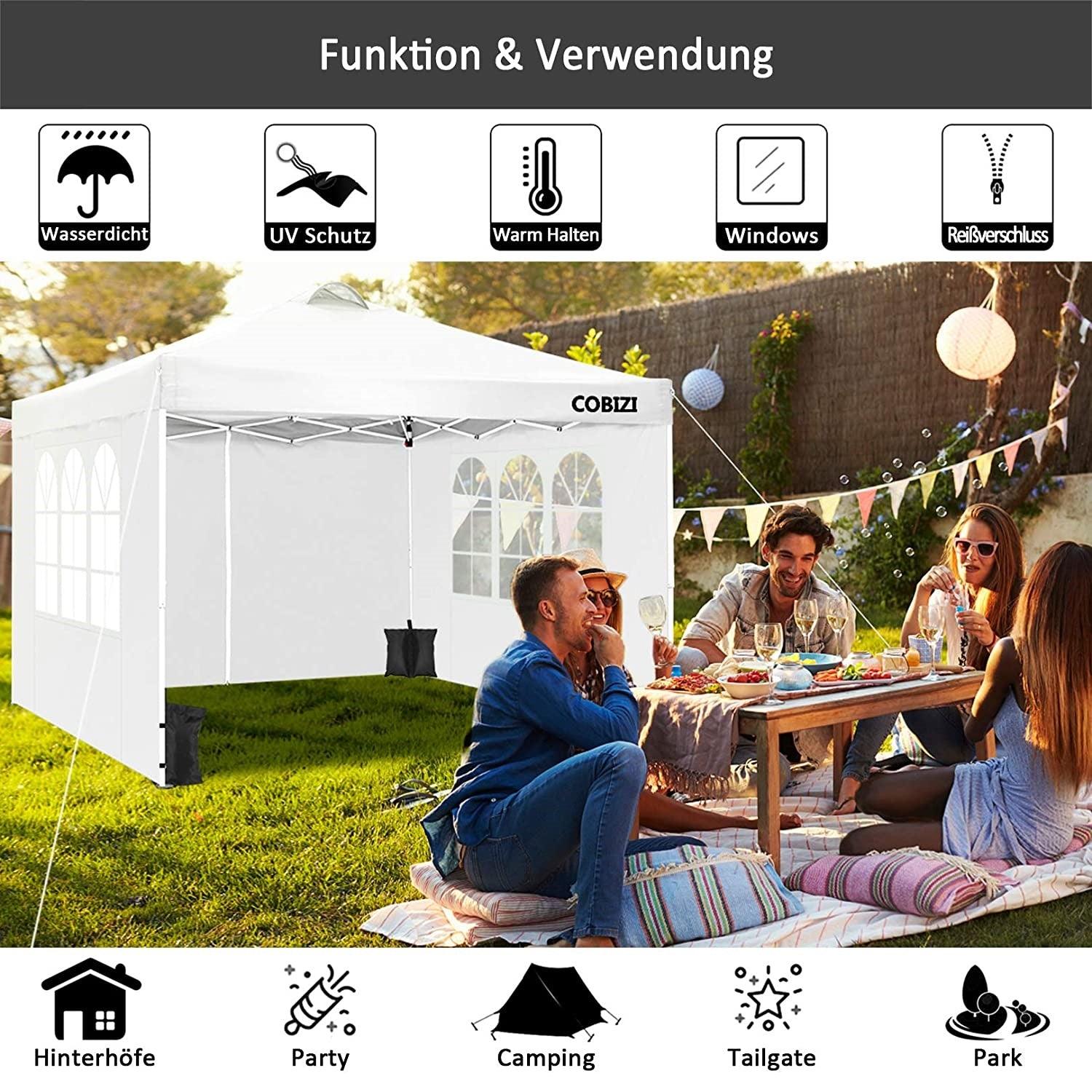 COBIZI Outdoor Canopy Tent Gazebo 4 Pack Sand Bags Weighted Feet Bag - COBIZI