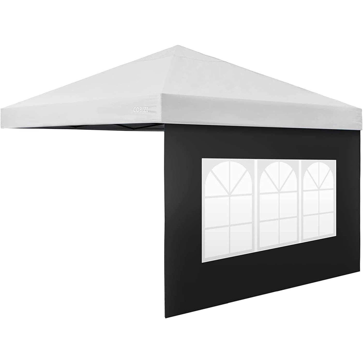 COBIZI Pop Up Canopy Sidewall Instant Canopy Wall 10'X10' with Window - COBIZI