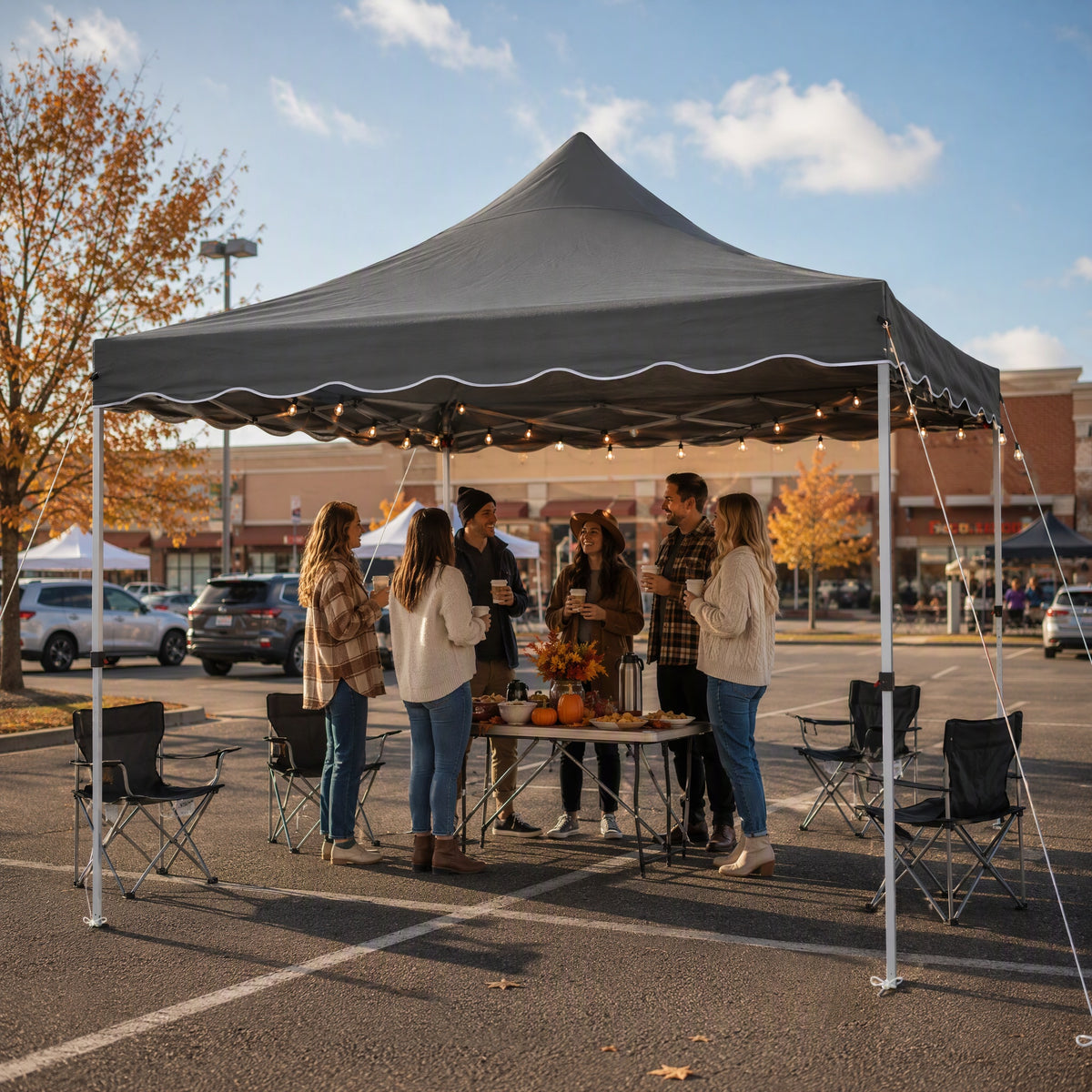 COBIZI 10'X10' Pop Up Canopy With 4 Sand Bag & Carry Bag SPC134