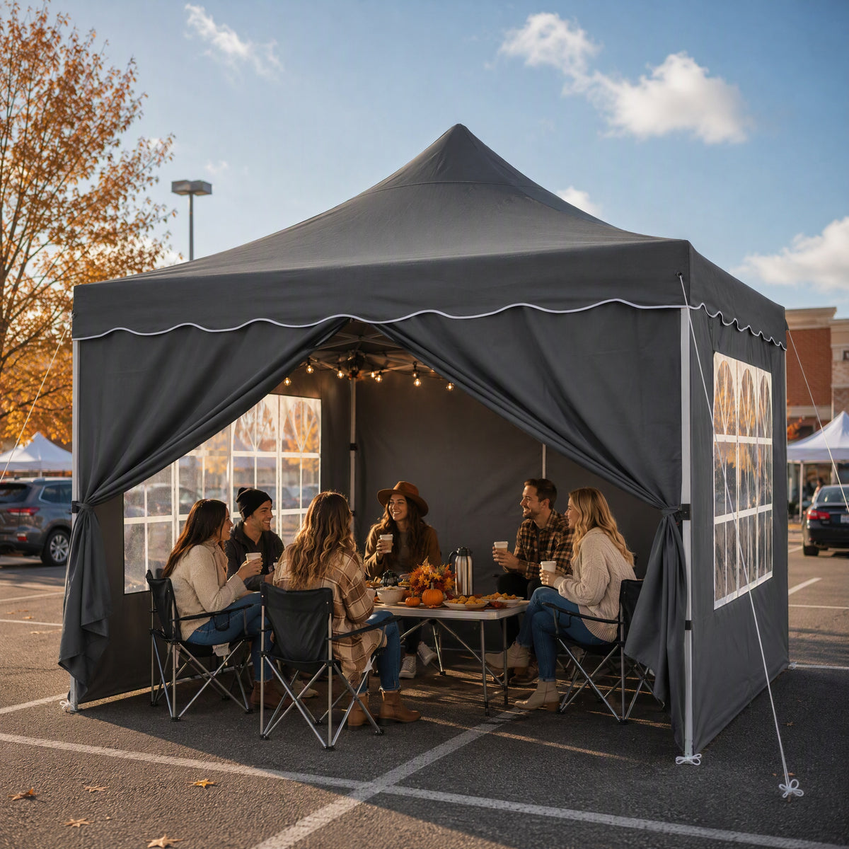 COBIZI 10'X10' Pop Up Canopy With 4 Sand Bag & Carry Bag SPC134