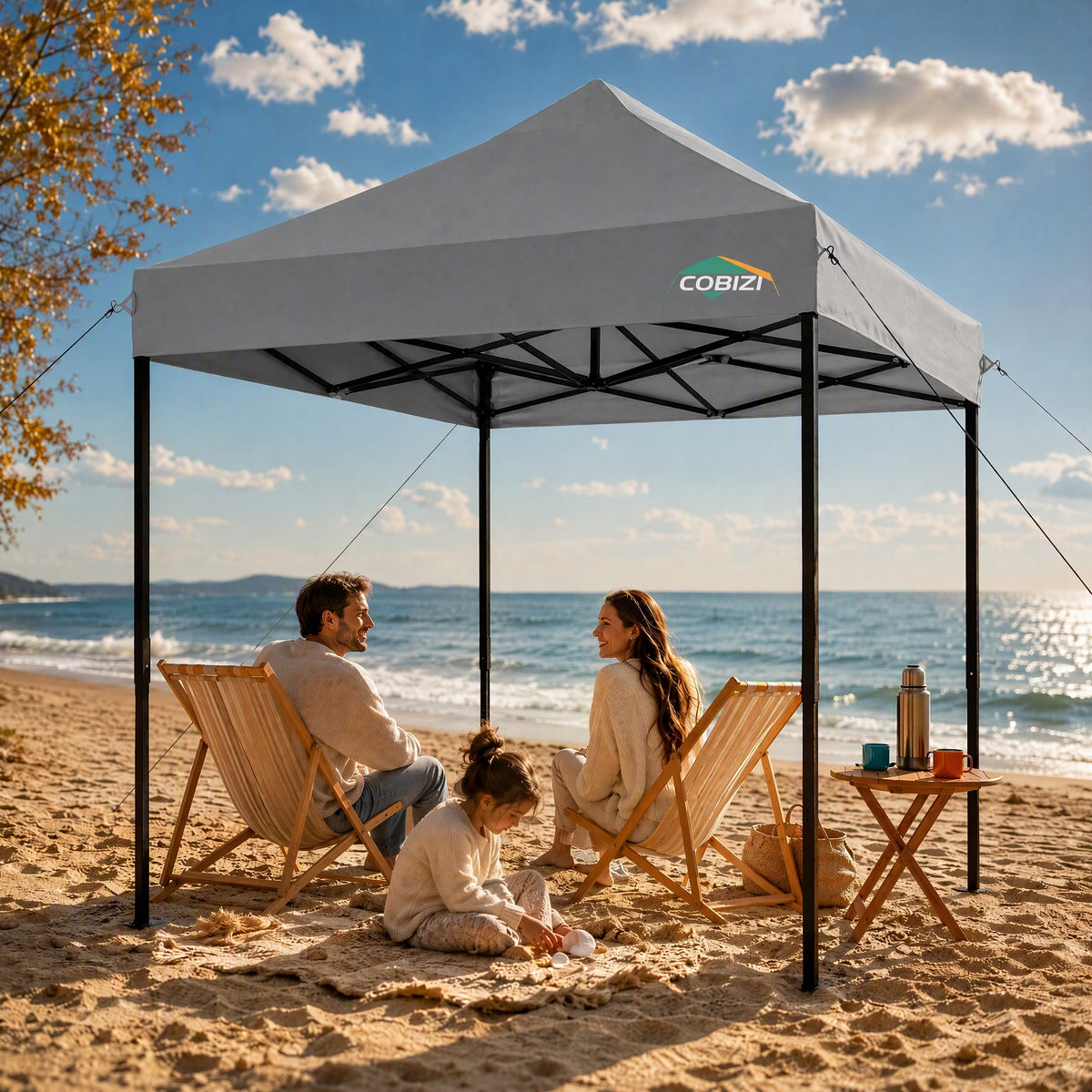 COBIZI 6.5'x6.5' Pop up Canopy with Carry Bag, SPC93