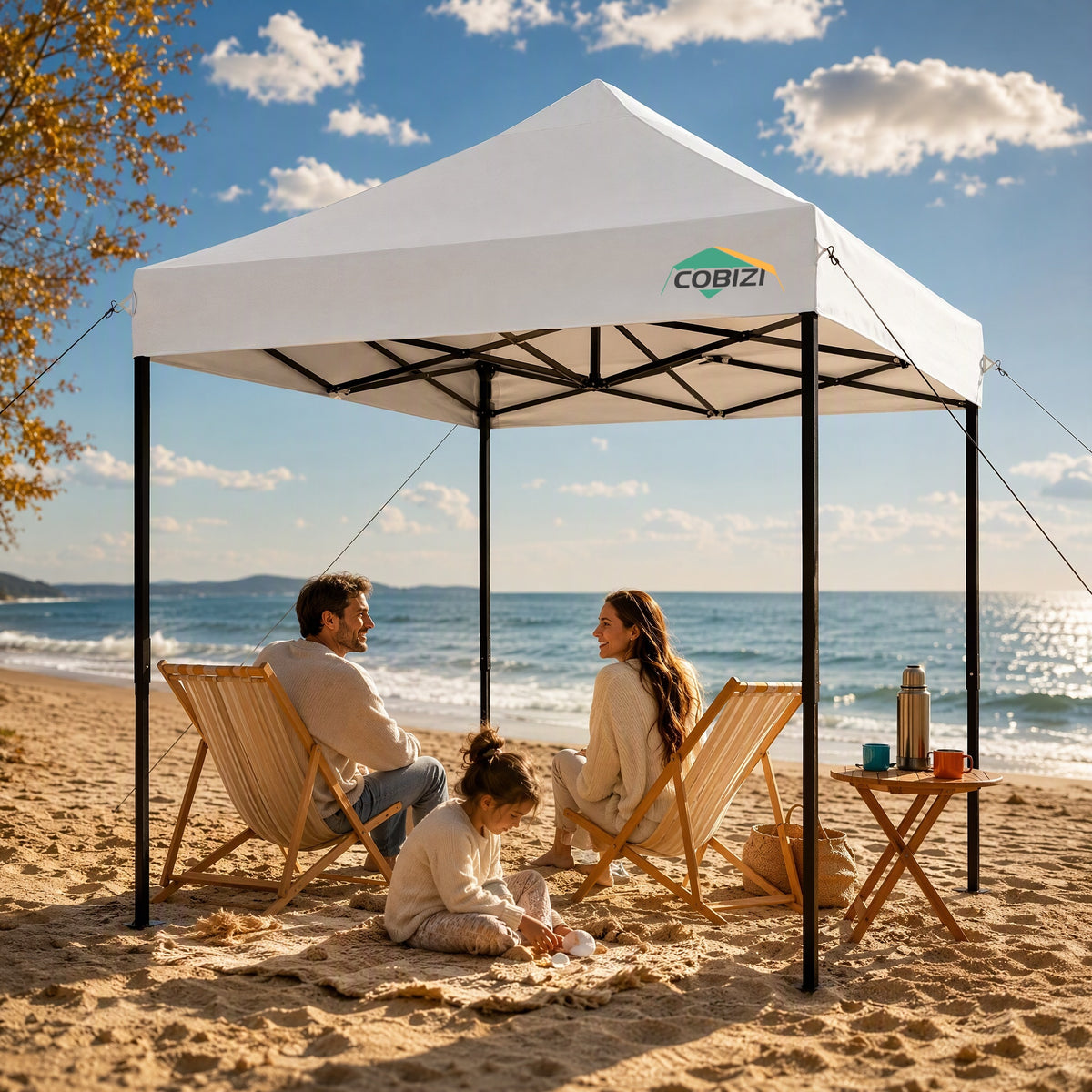 COBIZI 6.5'x6.5' Pop up Canopy with Carry Bag, SPC93