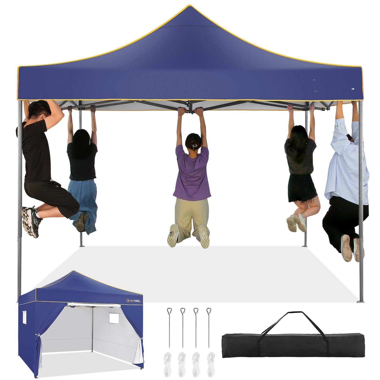 COBIZI 10'x10' Heavy Duty Pop Up  Canopy, Waterproof & UPF 50+, HZC36