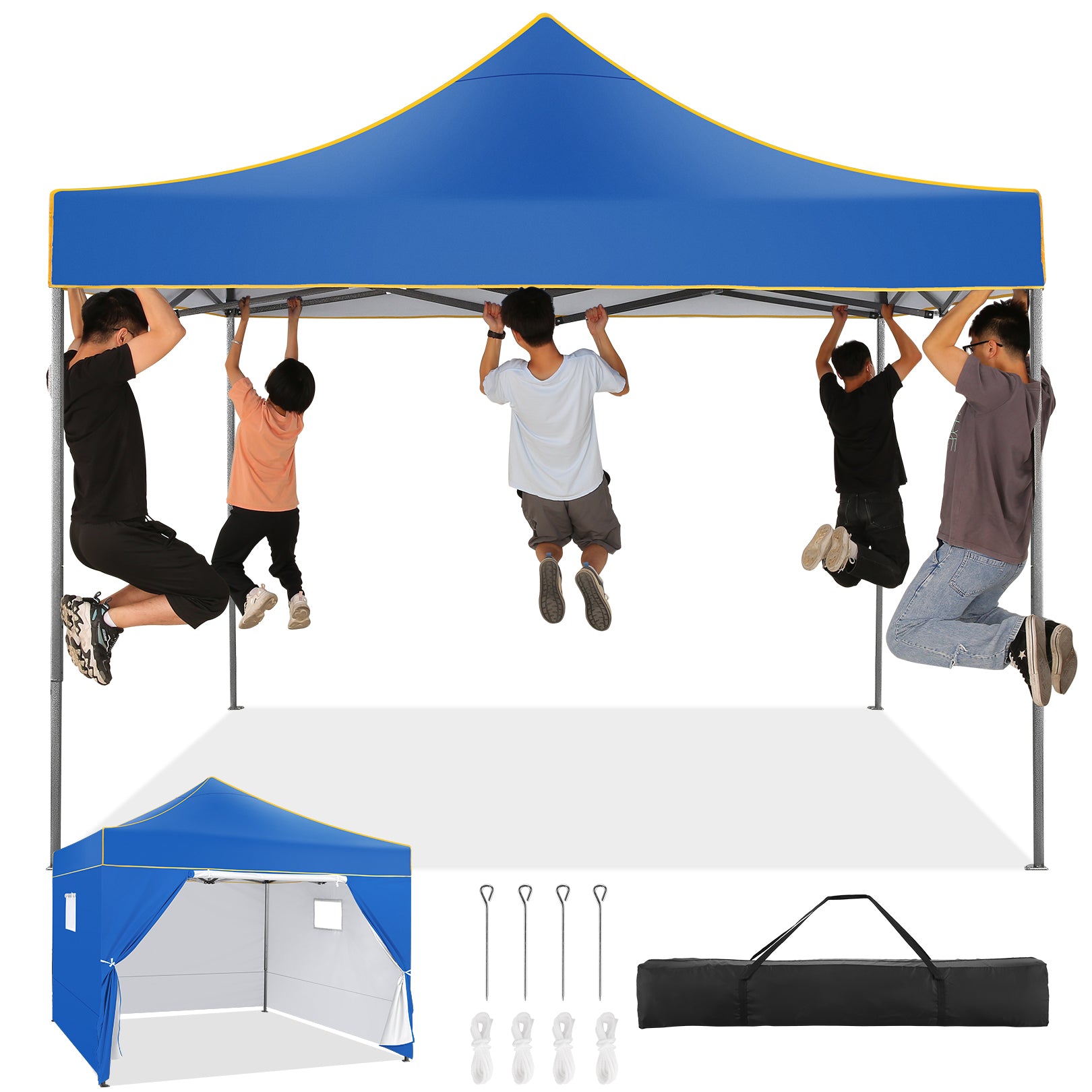 COBIZI 10'x10' Heavy Duty Pop Up  Canopy, Waterproof & UPF 50+, HZC36
