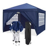 Cobizi 10'x10'、10'x20'、10'x30'Pop up Canopy Tent, Protable Canopy Tent with 6 Sidewalls Waterproof Commercial Pop up Tent for Parties, Wedding, Camping, Courtyard with Carry Bag,White
