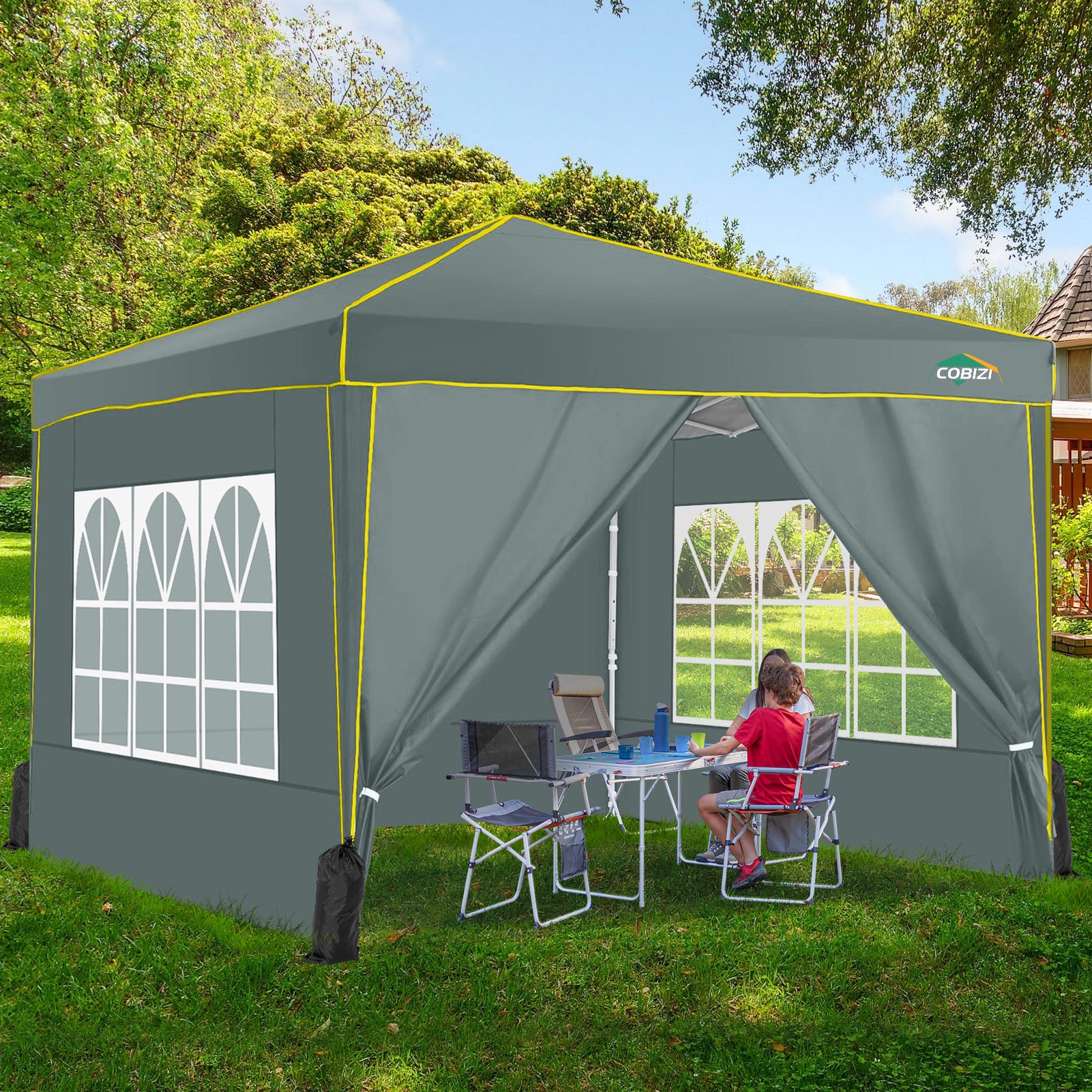 COBIZI 10'x10' Pop Up Outdoor Waterproof Commercial Canopy HZC47