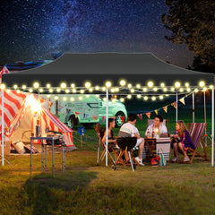 COBIZI 10x20 Pop Up Canopy Tent Heavy Duty with 6 Removable Sidewalls, Commercial Heavy Duty Pop Up Tent for Parties All Weather Waterproof and UV 50+ Wedding Tent with Roller Bag(Legs Upgraded)