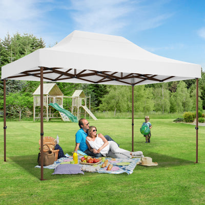 HOTEEL 10'x15' Heavy Duty Canopy Tent for Outside,Commercial Pop Up Gazebo with 4 Waterproof Walls,Hexagonal Frame & Roller Ba,Outdoor Weddings,Parties
