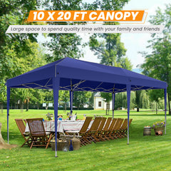 COBIZI 10x20 Pop up Heavy Duty Canopy with 6 Sidewalls,Waterproof Commercial Tent,Outdoor Gazebo for Wedding Party with Wheeled Bag