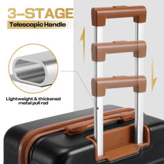 Hoteel 3-Piece Luggage Set-20" Carry-On with Spinner Wheels&TSA Lock ,Lightweight Hardside Travel Set for Business & Vacation