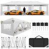 Cobizi 10'x10'、10'x20'、10'x30'Pop up Canopy Tent, Protable Canopy Tent with 6 Sidewalls Waterproof Commercial Pop up Tent for Parties, Wedding, Camping, Courtyard with Carry Bag,White