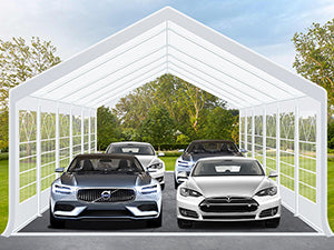COBIZI 20'x40' Heavy Duty  Party Canopy with 12 Sidewalls & Built-in Sandbags SPC000168