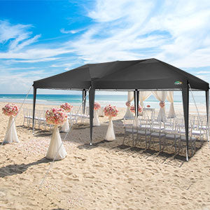 COBIZI 10'x20' Pop Up Canopy with 6 Sidewalls, Instant Set Up, SPC18
