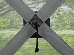Hoteel 12x12ft Pop-up Gazebo EZ Set-up Camping Canopy Tent with 6 Sides Mosquito Netting, Waterproof, UV Resistant, Portable Screen House Room, Outdoor Party Tent with Carry bag, Ground Spike, Khaki
