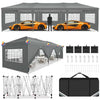 Cobizi 10'x10'、10'x20'、10'x30'Pop up Canopy Tent, Protable Canopy Tent with 6 Sidewalls Waterproof Commercial Pop up Tent for Parties, Wedding, Camping, Courtyard with Carry Bag,White