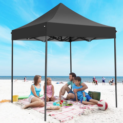COBIZI 6.5x6.5 FT Pop up Canopy, Waterproof Commercial Canopy Tent,Outdoor Garden Gazebo, with Carry Bag