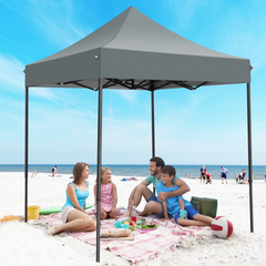 COBIZI 6.5x6.5 FT Pop up Canopy, Waterproof Commercial Canopy Tent,Outdoor Garden Gazebo, with Carry Bag