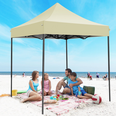 COBIZI 6.5x6.5 FT Pop up Canopy, Waterproof Commercial Canopy Tent,Outdoor Garden Gazebo, with Carry Bag