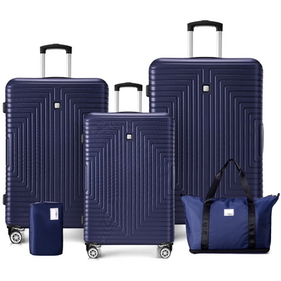 HOTEEL 3 Piece Hardside Luggage Set, TSA Lock, Lightweight Travel Cases with 360¡ãSpinner Wheels,Beige