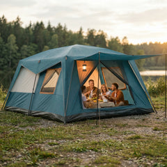 HOTEEL 10 Person Camping Tent Family Tents, Instant Cabin Tents, Family Cabin Multi Room Pop Up Tents Car Camping for Parties, Music Festival Tent, Big, Easy Up, Included Storage Pockets