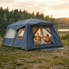 HOTEEL 10 Person Camping Tent Family Tents, Instant Cabin Tents, Family Cabin Multi Room Pop Up Tents Car Camping for Parties, Music Festival Tent, Big, Easy Up, Included Storage Pockets