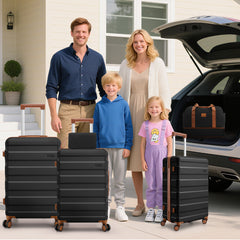 Hoteel 3-Piece Luggage Set-20" Carry-On with Spinner Wheels&TSA Lock ,Lightweight Hardside Travel Set for Business & Vacation