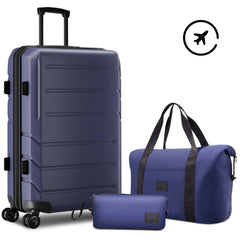 HOTEEL 5 Piece Luggage Sets,Expandable ABS+PC Hardshell Suitcase Set with TSA Lock,Lightweight Carry on Suitcases for Men Women,Beige