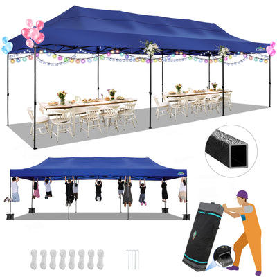 COBIZI 10'x30' Easy Pop Up Heavy Duty Large Canopy, Anti-UV & Waterproof SPC36