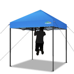 COBIZI 6.5x6.5 FT Pop up Canopy, Waterproof Commercial Canopy Tent,Outdoor Garden Gazebo, with Carry Bag