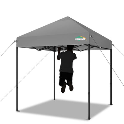 COBIZI 6.5x6.5 FT Pop up Canopy, Waterproof Commercial Canopy Tent,Outdoor Garden Gazebo, with Carry Bag
