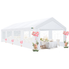 COBIZI 10'x30' Heavy Duty Party Tent  with Removable Sidewall Windows SPC000124