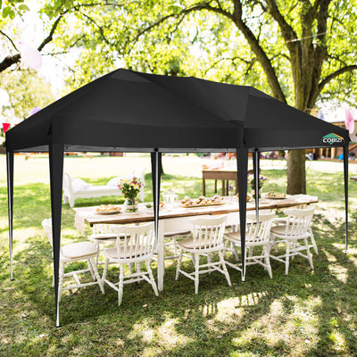COBIZI 10'x20' Pop Up Canopy with 6 Sidewalls, Instant Set Up, SPC18