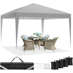 HOTEEL 10'x20' Pop up Canopy,Waterproof Outdoor Commercial Instant Tent,for Parties Beach Camping Event Shelter Wedding
