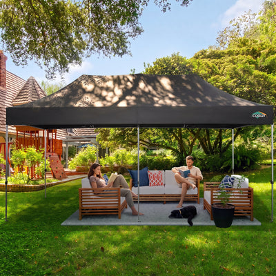COBIZI 10'x20' Easy Pop Up Heavy Duty Canopy, Anti-UV & Waterproof SPC27