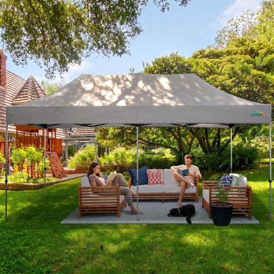 COBIZI 10'x20' Easy Pop Up Heavy Duty Canopy, Anti-UV & Waterproof SPC27