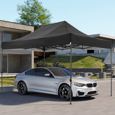COBIZI 10'x15' Heavy Duty Pop Up Canopy Tent with 4 Sidewalls, Party Tent Outdoor Canopy UV50+ Waterproof Canopy Tent Event Shelter for Parties, Commercial-Series, 3 Adjustable Heights, White AMA005913