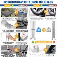 HOTEEL 10x15 Pop Up Canopy Tent Heavy Duty with 4 Sidewalls,Tents for Parties Outdoor Canopy Event Tent Wedding with Roller Bag,UV 50+ & Upgraded No Water Accumulation,Thick Hexagonal Legs
