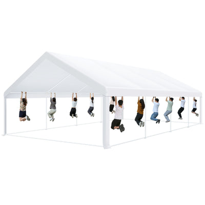 COBIZI 20¡¯ x 30¡¯ Heavy-Duty Party Tent with 6 Removable Side Walls and 4 Built-In Sandbags, Commercial Wedding Large Tent, UV50+ Waterproof