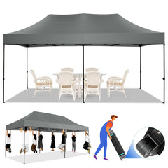 COBIZI 10'x20' Canopy EZ Pop Up Canopy Anti-UV Waterproof Outdoor Tent