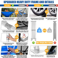 HOTEEL 10x15 Pop Up Canopy Tent Heavy Duty with 4 Sidewalls,Tents for Parties Outdoor Canopy Event Tent Wedding with Roller Bag,UV 50+ & Upgraded No Water Accumulation,Thick Hexagonal Legs
