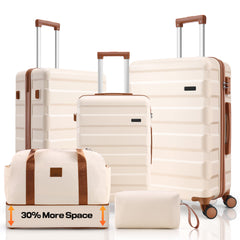 Hoteel 3-Piece Luggage Set-20" Carry-On with Spinner Wheels&TSA Lock ,Lightweight Hardside Travel Set for Business & Vacation