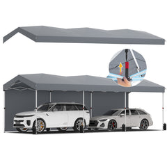 COBIZI 10'x30' Pop Up Canopy-Easy Up Carport Canopy with One Push Setup-Outdoor Sun Shade&Waterppof Tent for Parties, Camping, Events-with 3 Sidewalls,Wheel Bag,4 Weight Bags,4 Ropes& 12 Stakes