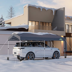COBIZI 10x20 Pop Up Canopy-Easy Up Carport Canopy with One Push Setup-Outdoor Sun Shade&Waterppof Tent for Parties, Camping, Events-with 2 Sidewalls,Portable Bag,4 Weight Bags,4 Ropes&10 Stakes