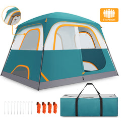 COBIZI 6 Person Tent for Camping, Easy Setup Camping Tent with Rainfly & Screen Windows for Camping/Traveling/Family Gathering/Hiking/Beach