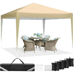 HOTEEL 10'x20' Pop up Canopy,Waterproof Outdoor Commercial Instant Tent,for Parties Beach Camping Event Shelter Wedding